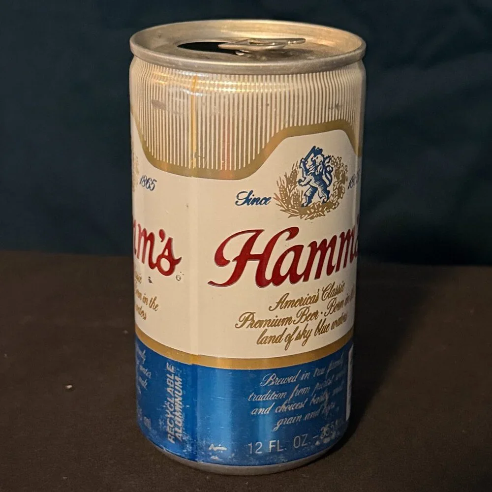 Hamm's vintage beer can